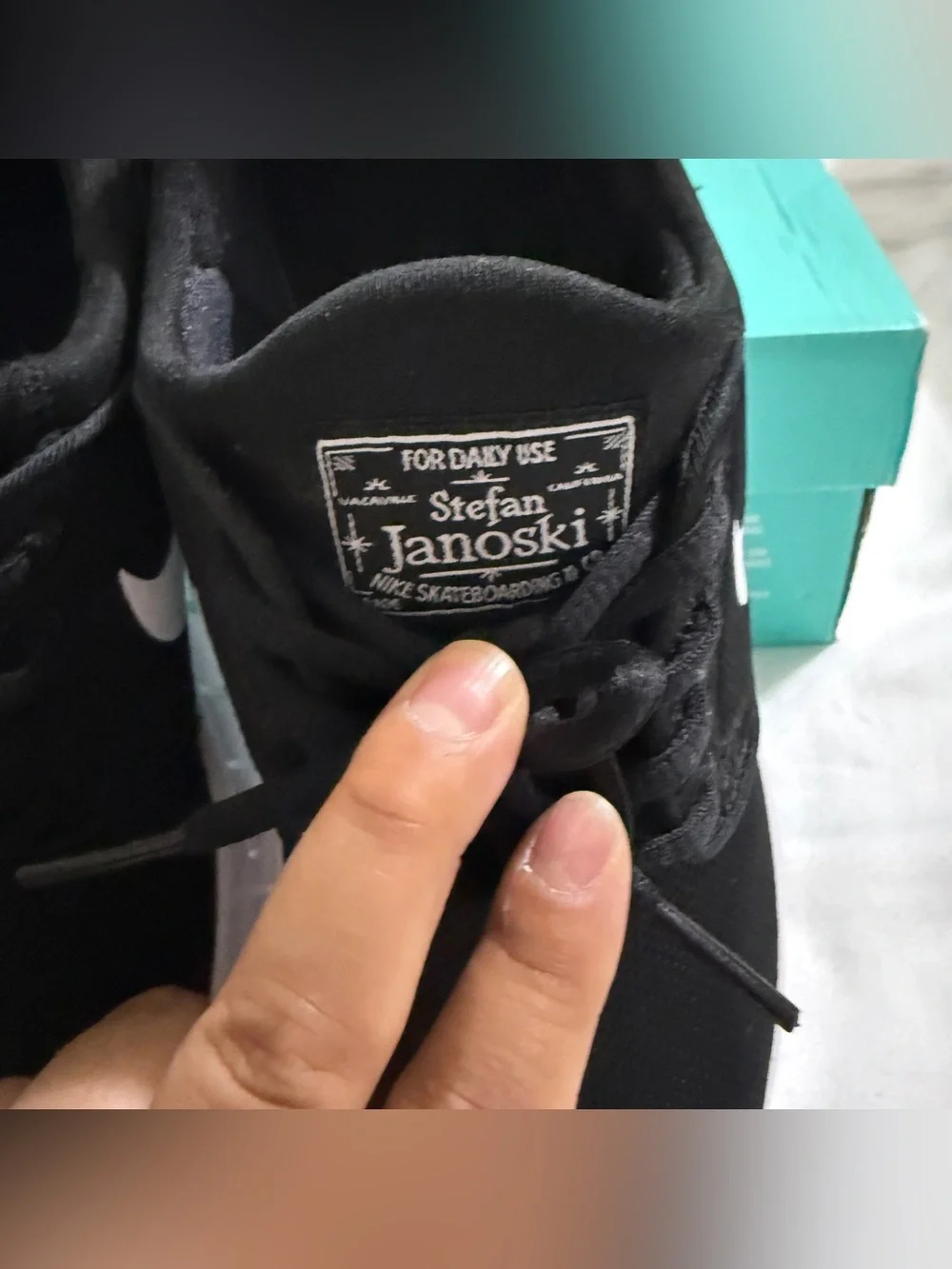 Nike SB Kids Janoski Air Max Black & White Skate Shoes